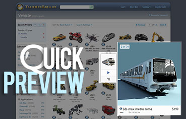 New TurboSquid Search Features Quick Preview