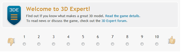 Play 3D Expert - The Model Rating Game by TurboSquid